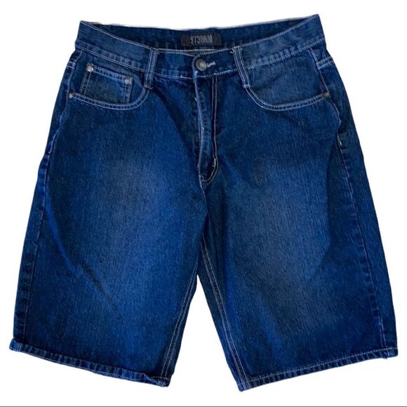 973 DNM Men’s Denim Distressed Shorts Size 34 - Picture 2 of 8